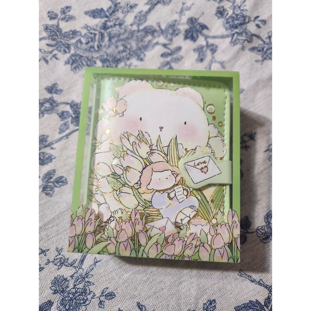 Mini Notebook Kawaii Girl Character Bear Keychain Paper Journal A7